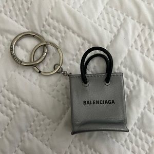 Authentic Balenciaga mini shopping key ring